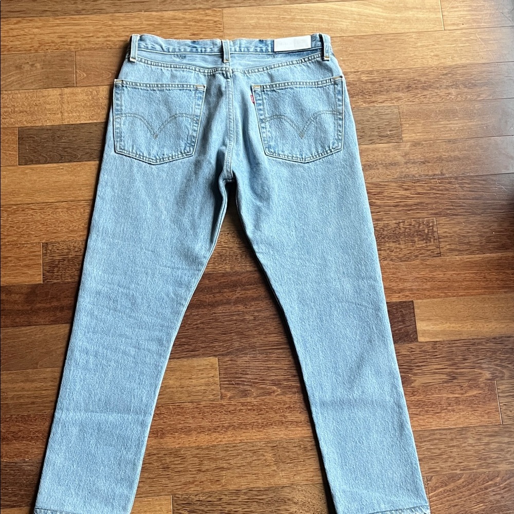 RE/DONE x Levi's $395 Retail Women's Straight Leg Jeans - Picture 6 of 7